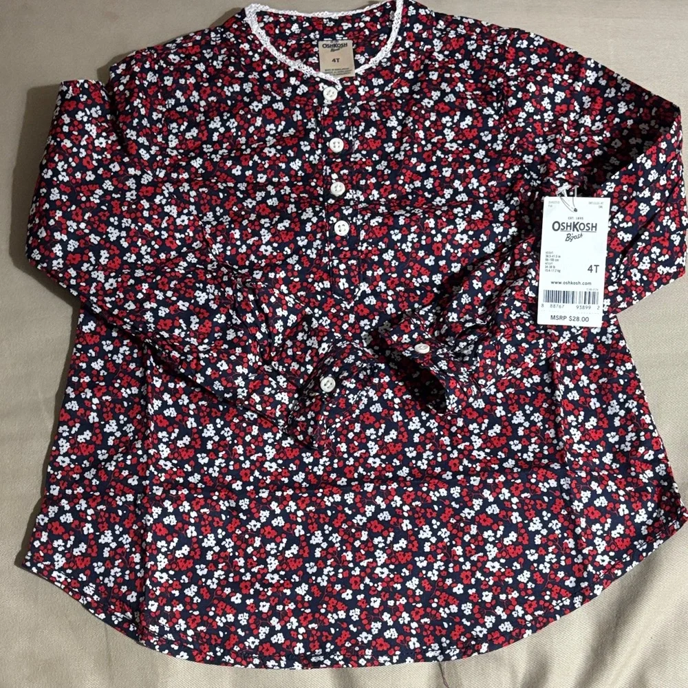 Osh Kosh woven cotton top